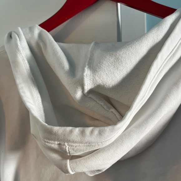 Land’s End White Hooded Sweatshirt, L - Picture 5 of 9